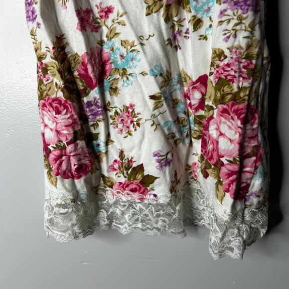 VTG Zenana Outfitters Womens Y2K Floral Lace Trim Babydoll Camisole Size Small - Picture 6 of 7
